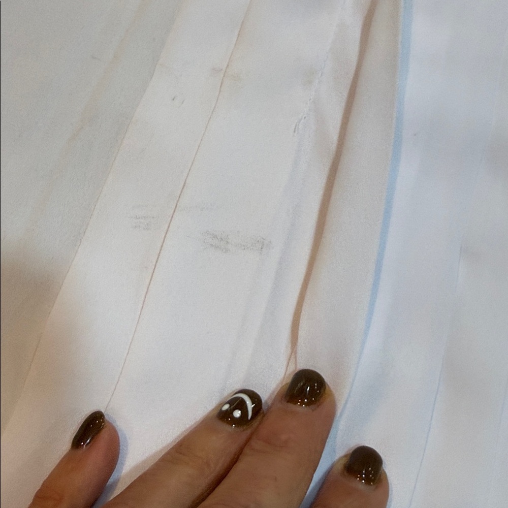 Joan Vass Studo Vintage Women’s Tuxedo shirt dress white Size Medium - Picture 5 of 11
